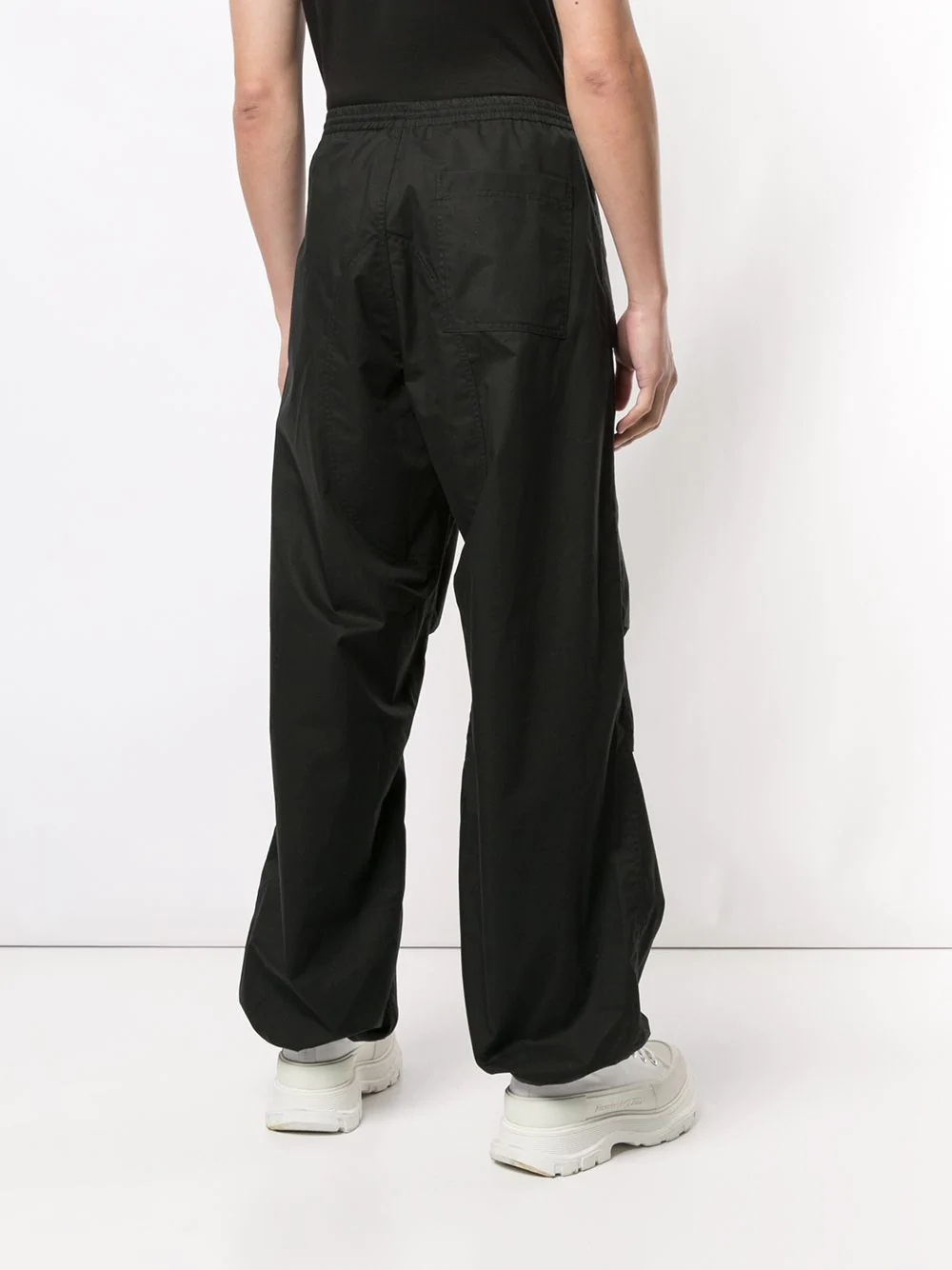 drawstring relaxed trousers - 4