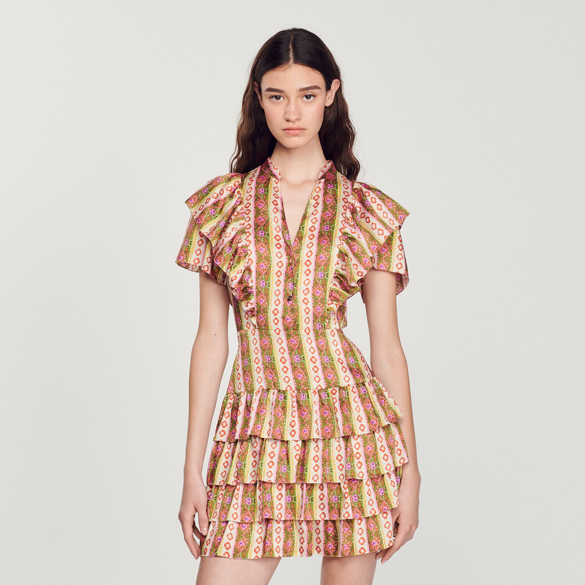 Loose-fitting ruffled dress - 2