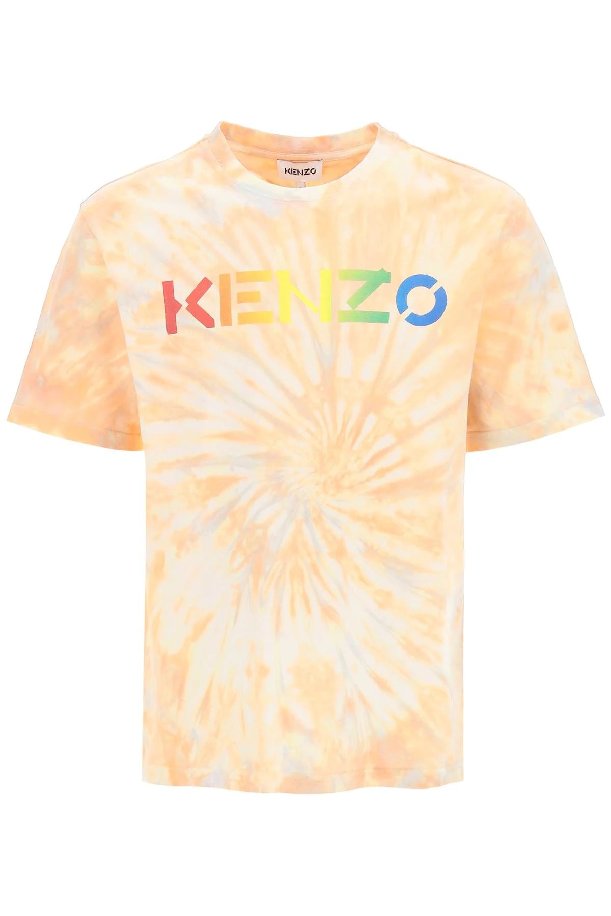 TIE-DYE T-SHIRT WITH RAINBOW LOGO - 1