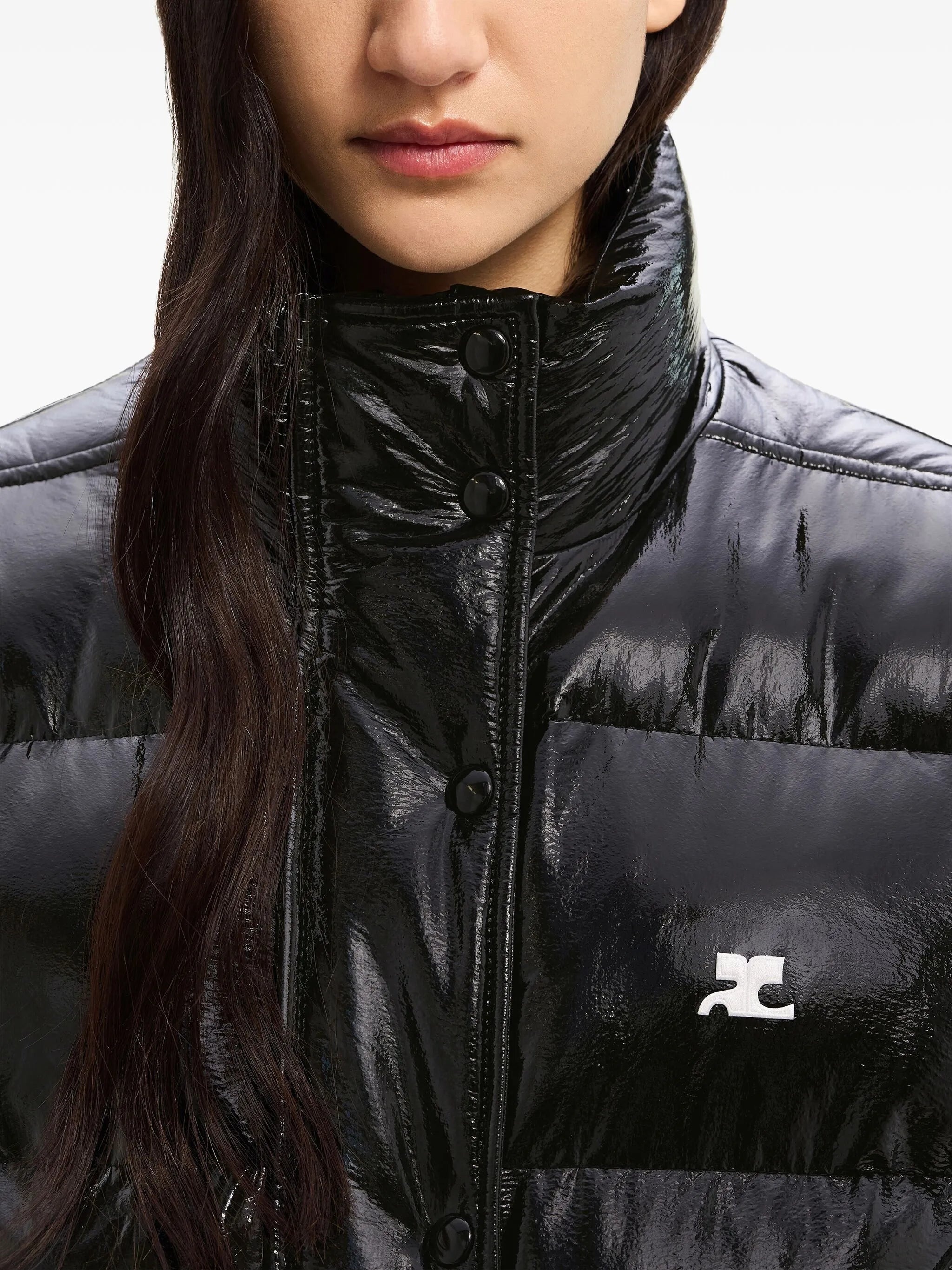 Courrèges Vynil Logo-print Puffer Jacket - 3
