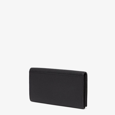 FENDI Black leather wallet outlook