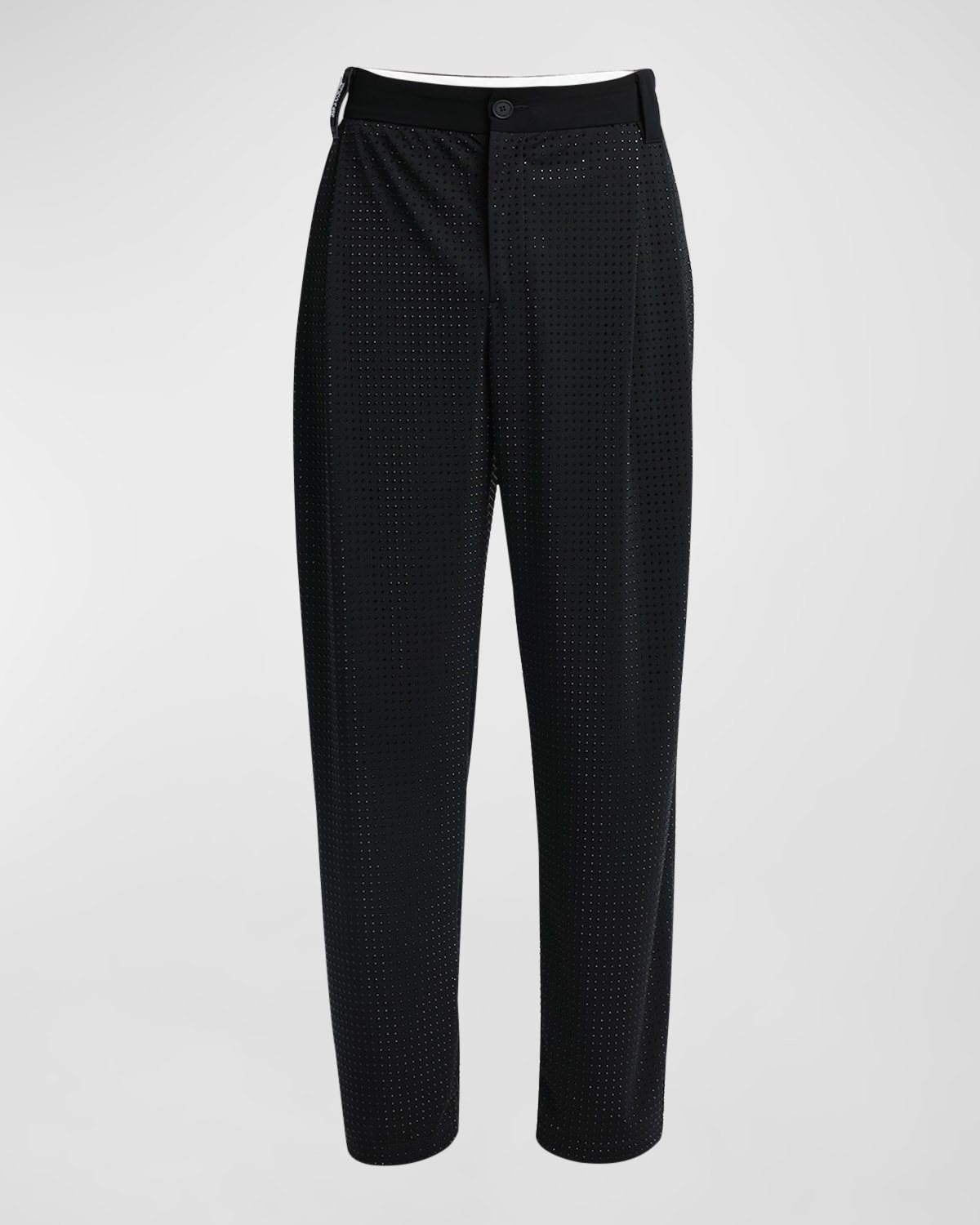 Men's Strass Pleated Trousers - 1