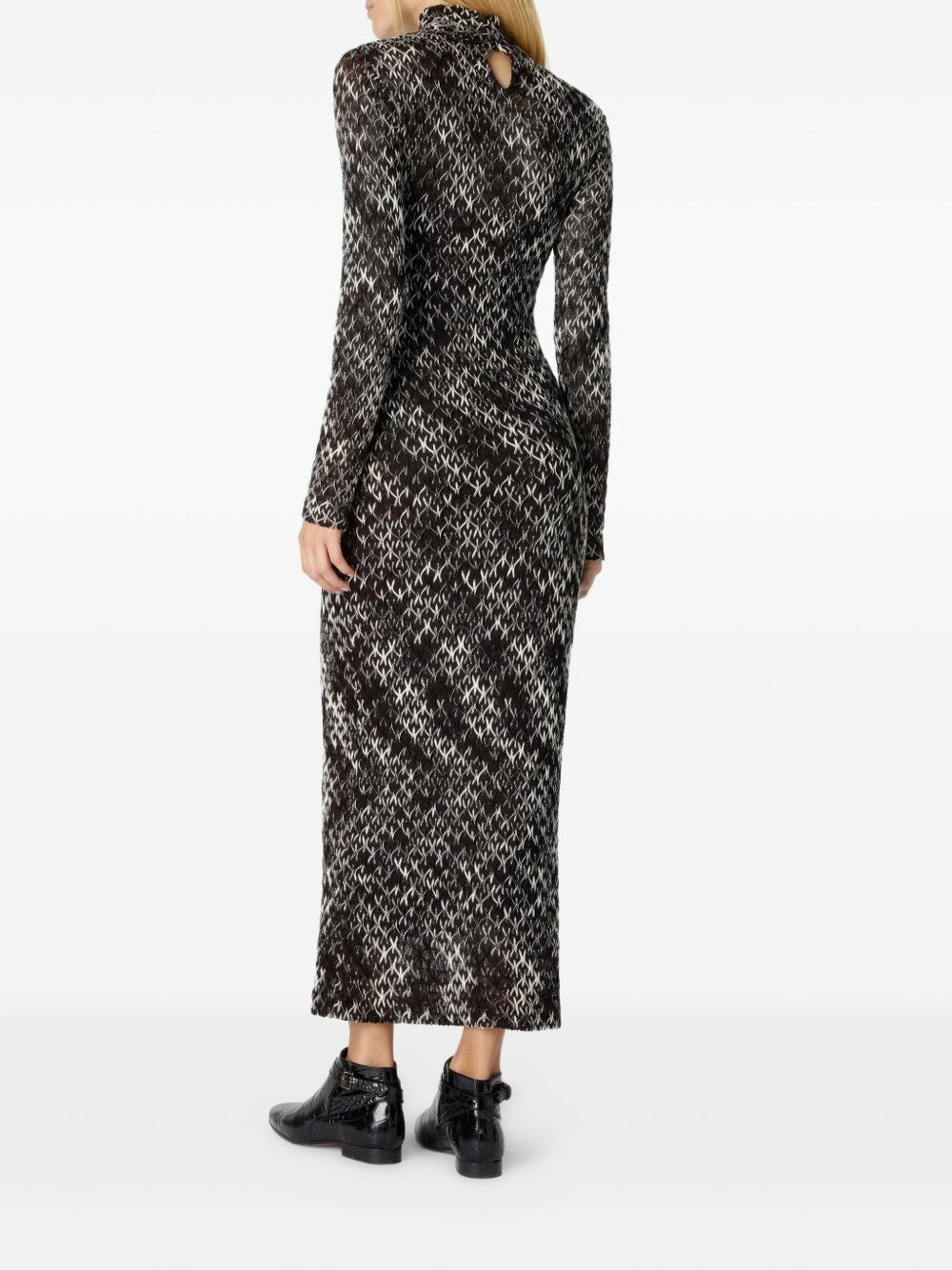 Turtle-neck long dress - 2
