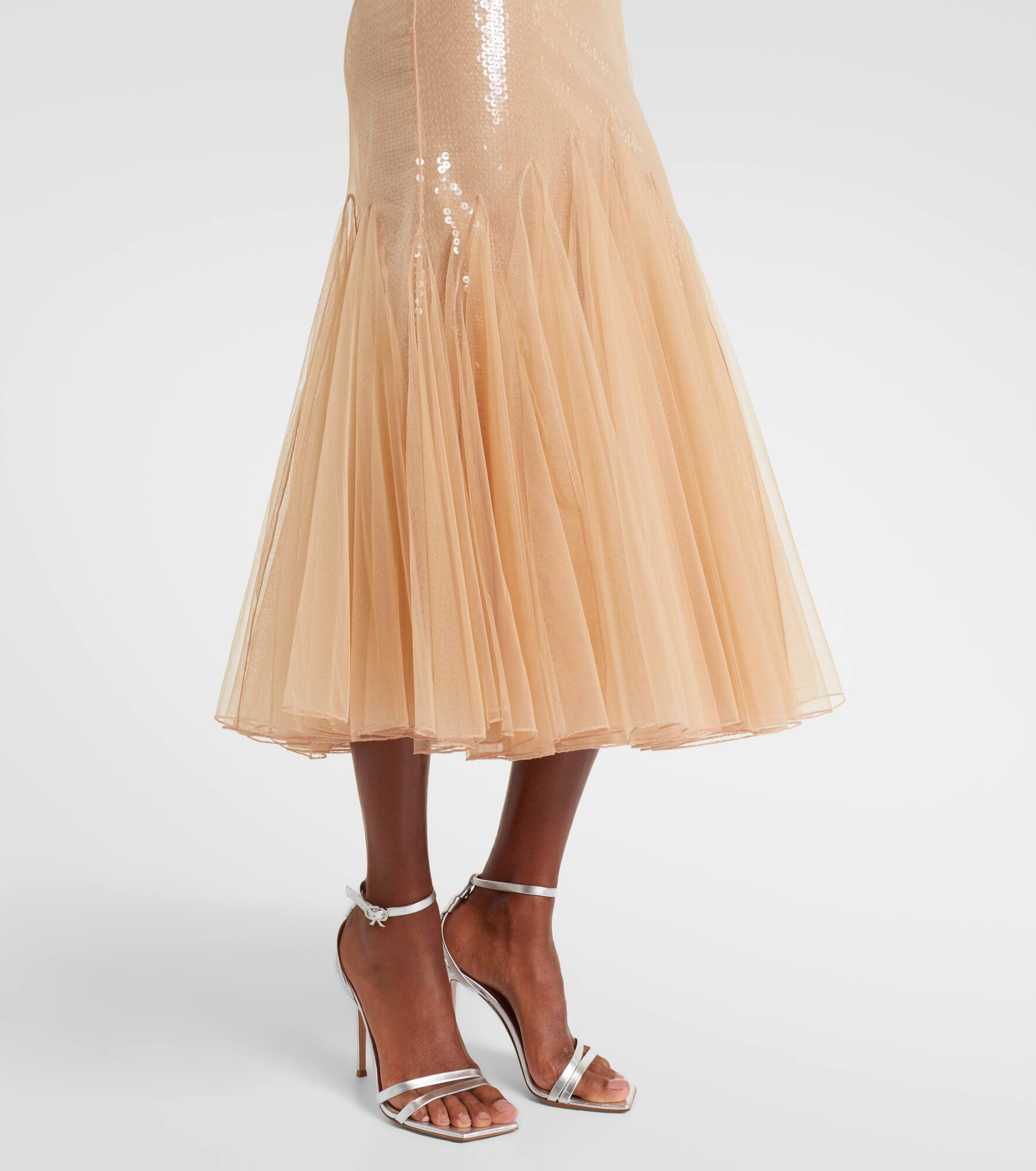 Sequined tulle gown - 6