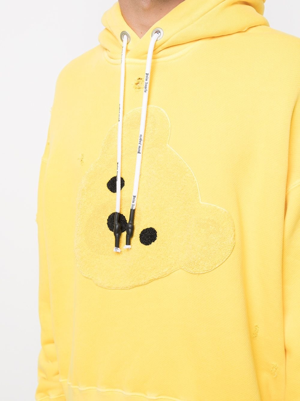 bear head-motif hoodie - 5