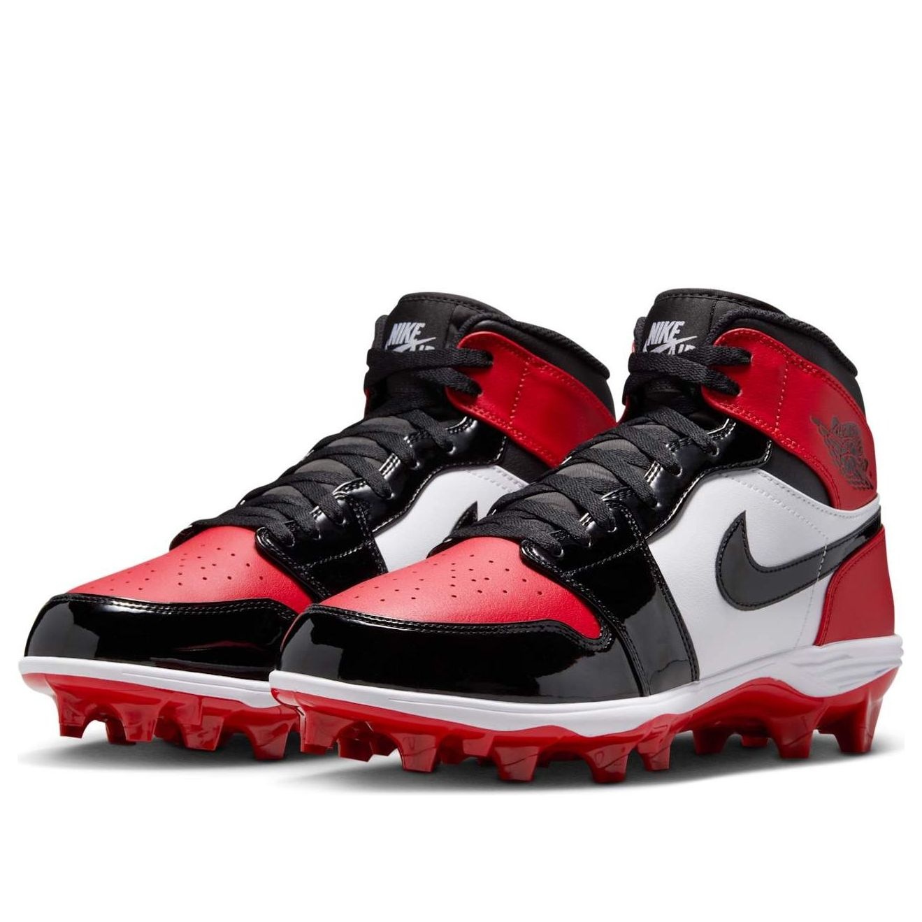 Air Jordan 1 Mid TD Cleat 'Bred Toe' FJ6805-601 - 3