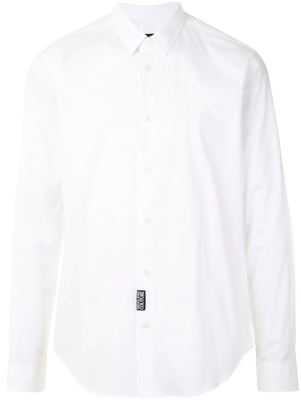 logo-patch dress shirt - 1