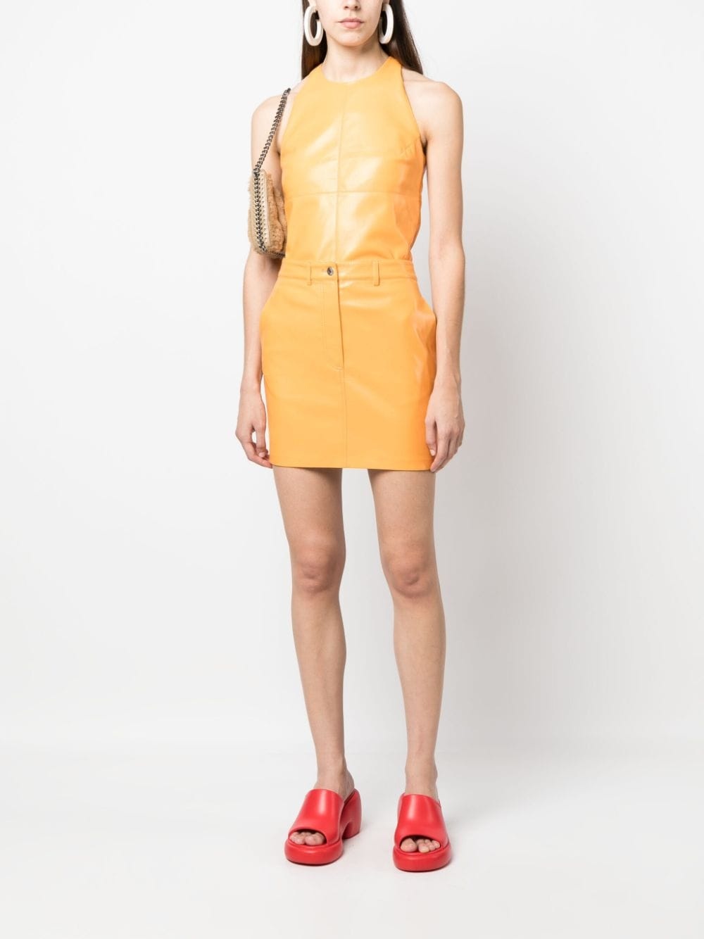 faux-leather miniskirt - 2