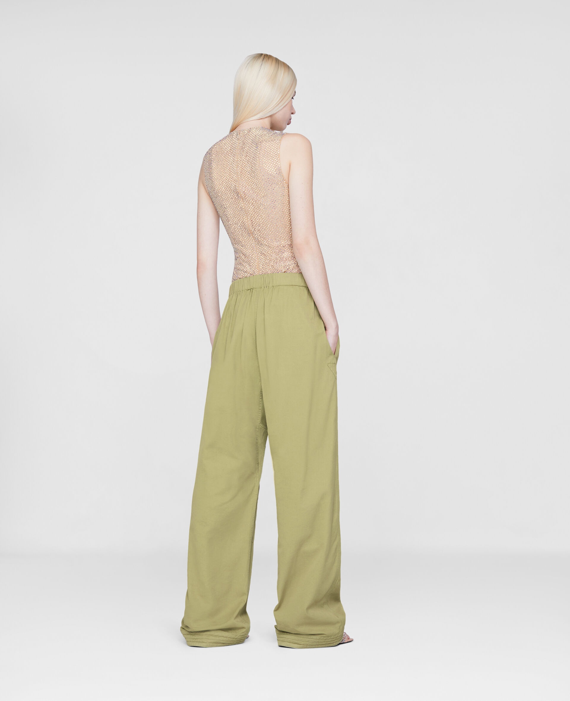 Wide Leg Belted Pants - 3