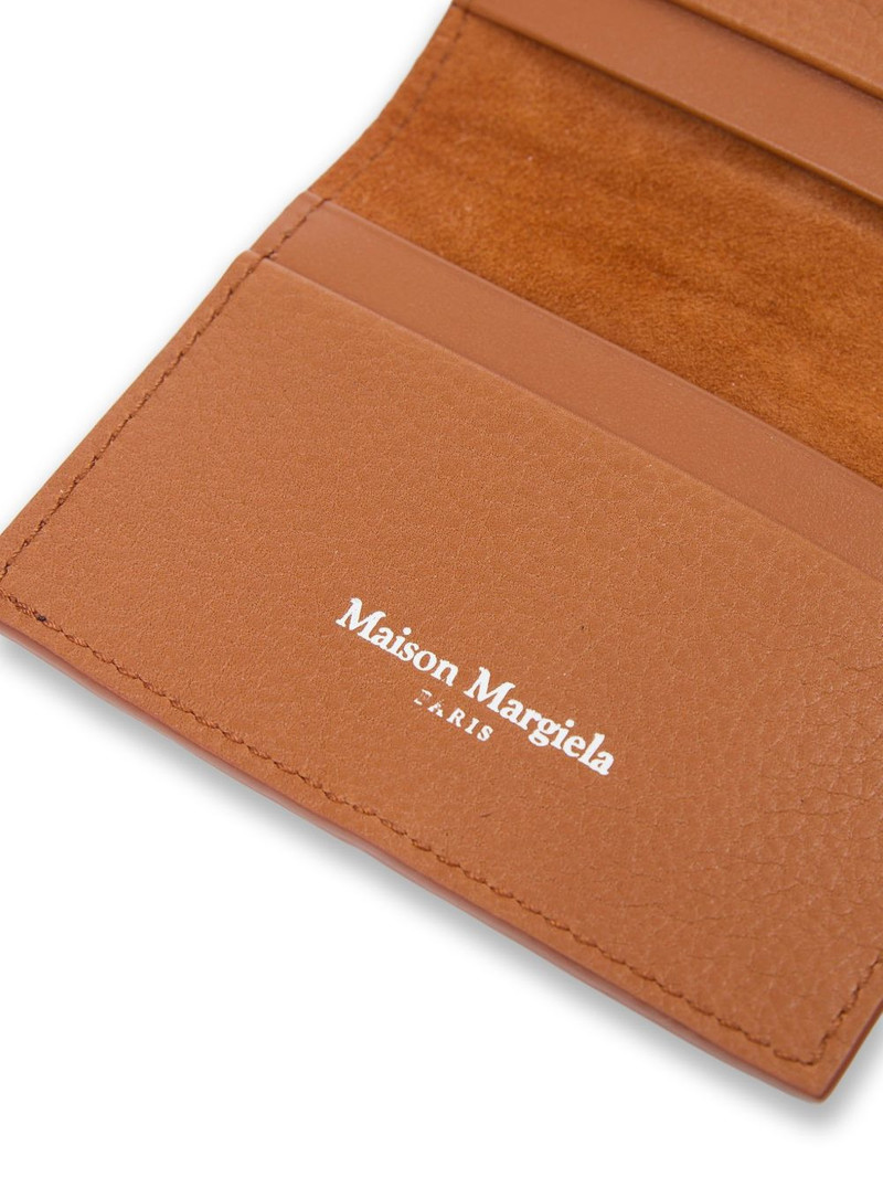 stitch-detail leather card holder 4