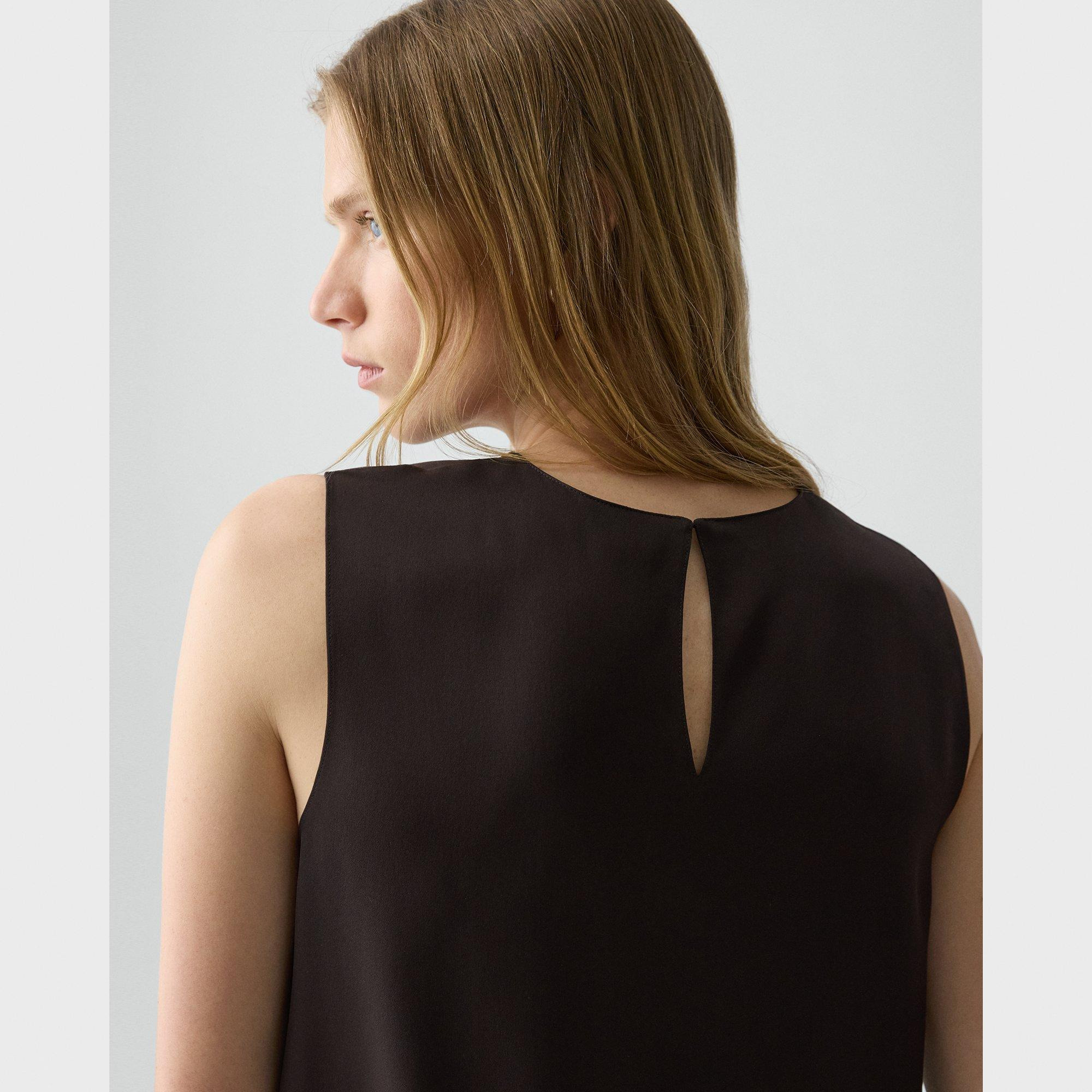 Shell Top in Silk Georgette - 5