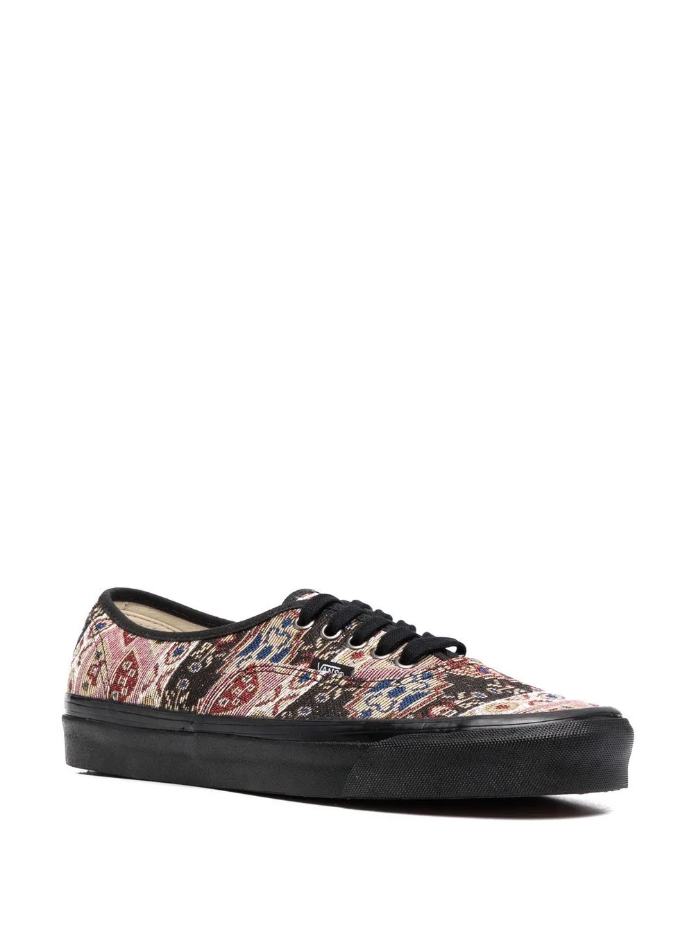 jacquard lace-up sneakers - 2