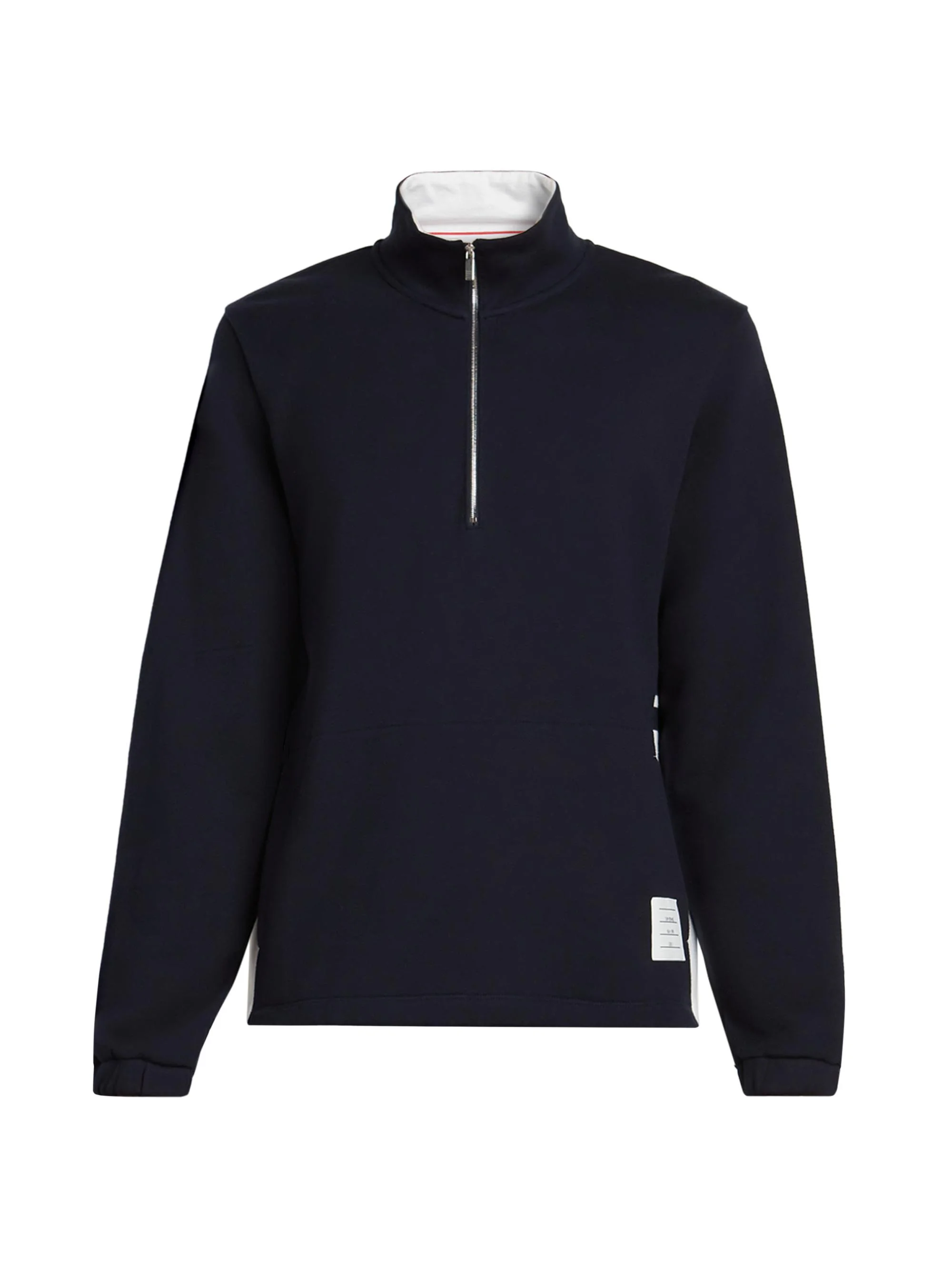 Men's Engineered 4 Bar Classic Loopback Jersey Half-Zip Sweatshirt - Navy - 1