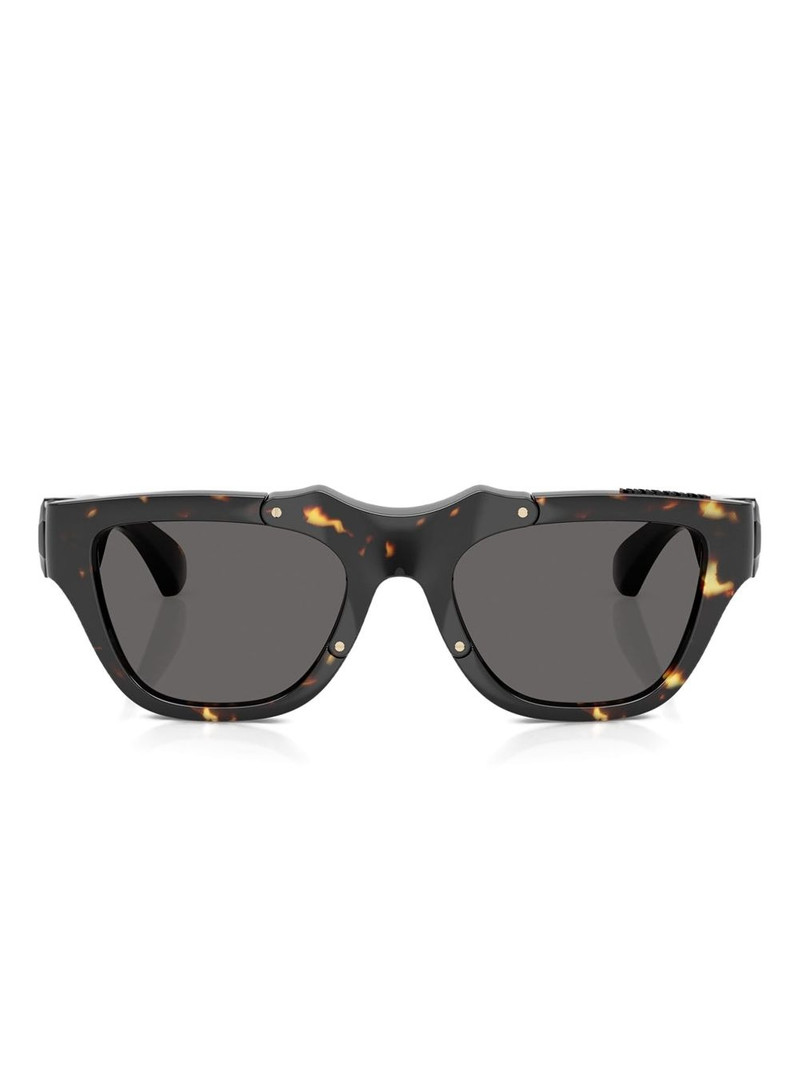 tortoiseshell geometric sunglasses 1