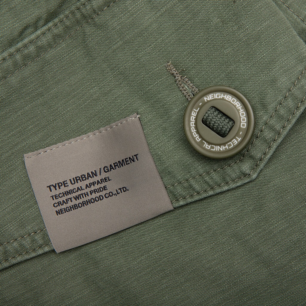 WIDE CARGO SHORT PANTS - OLIVE DRAB - 5