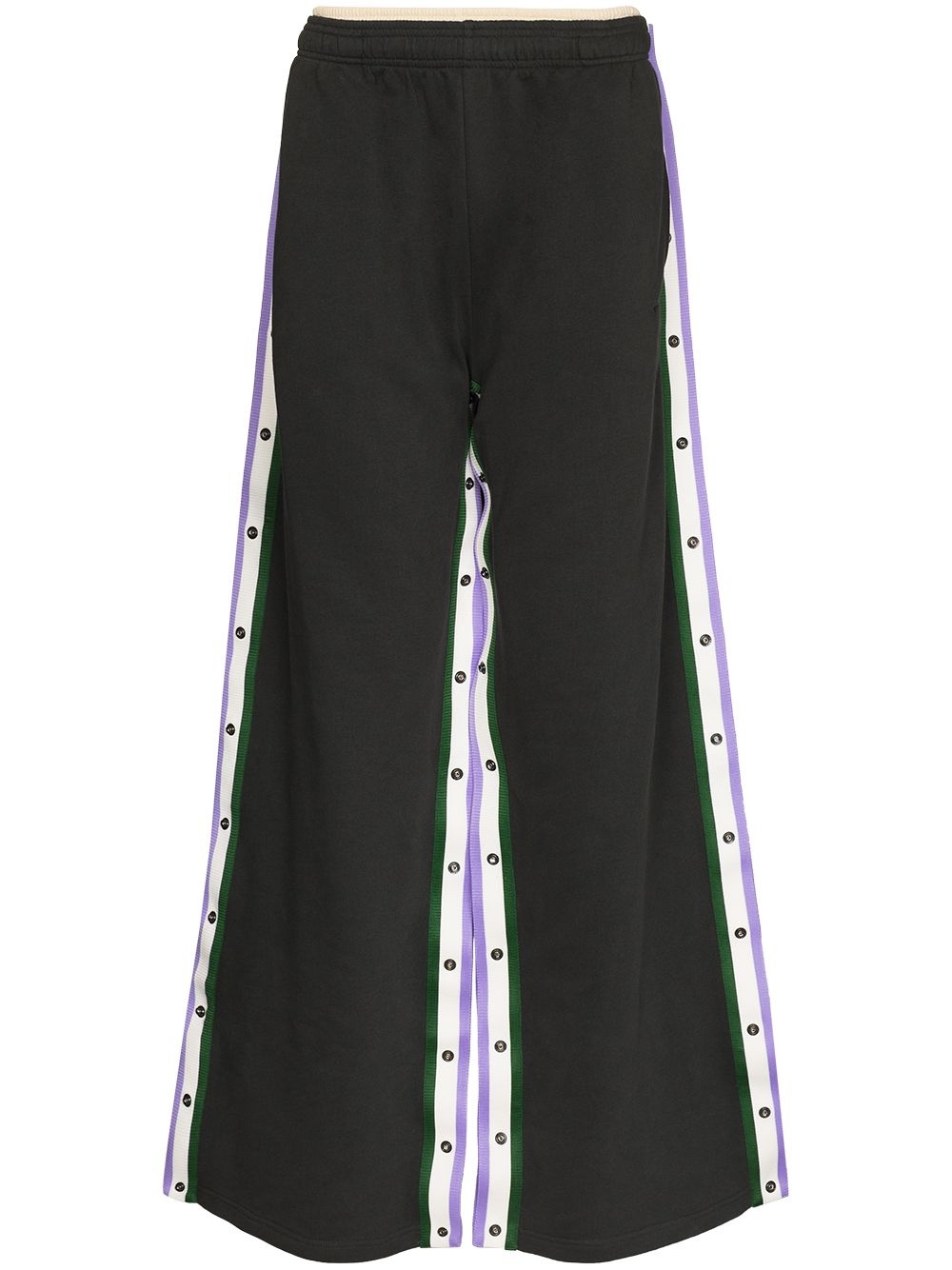 reversible cotton track pants - 1