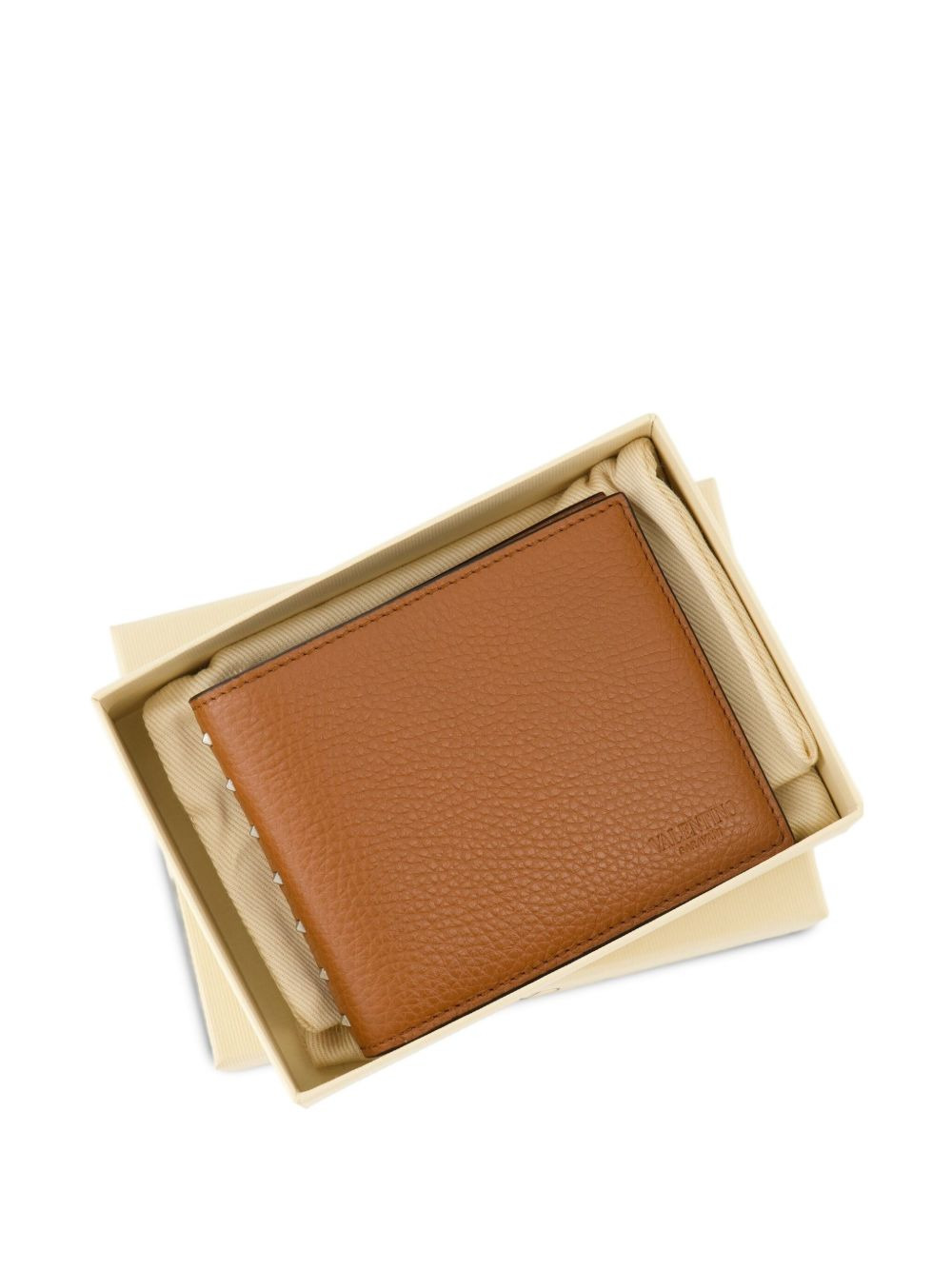 Rockstud calfskin wallet - 4