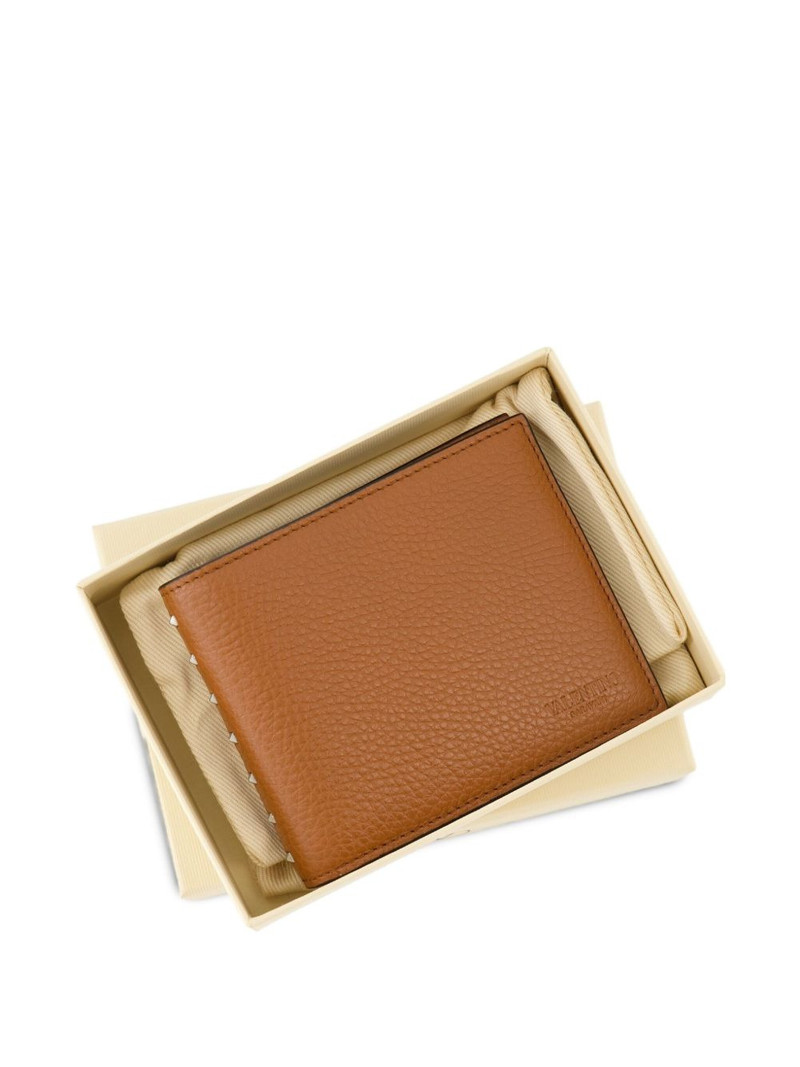 Rockstud calfskin wallet 4