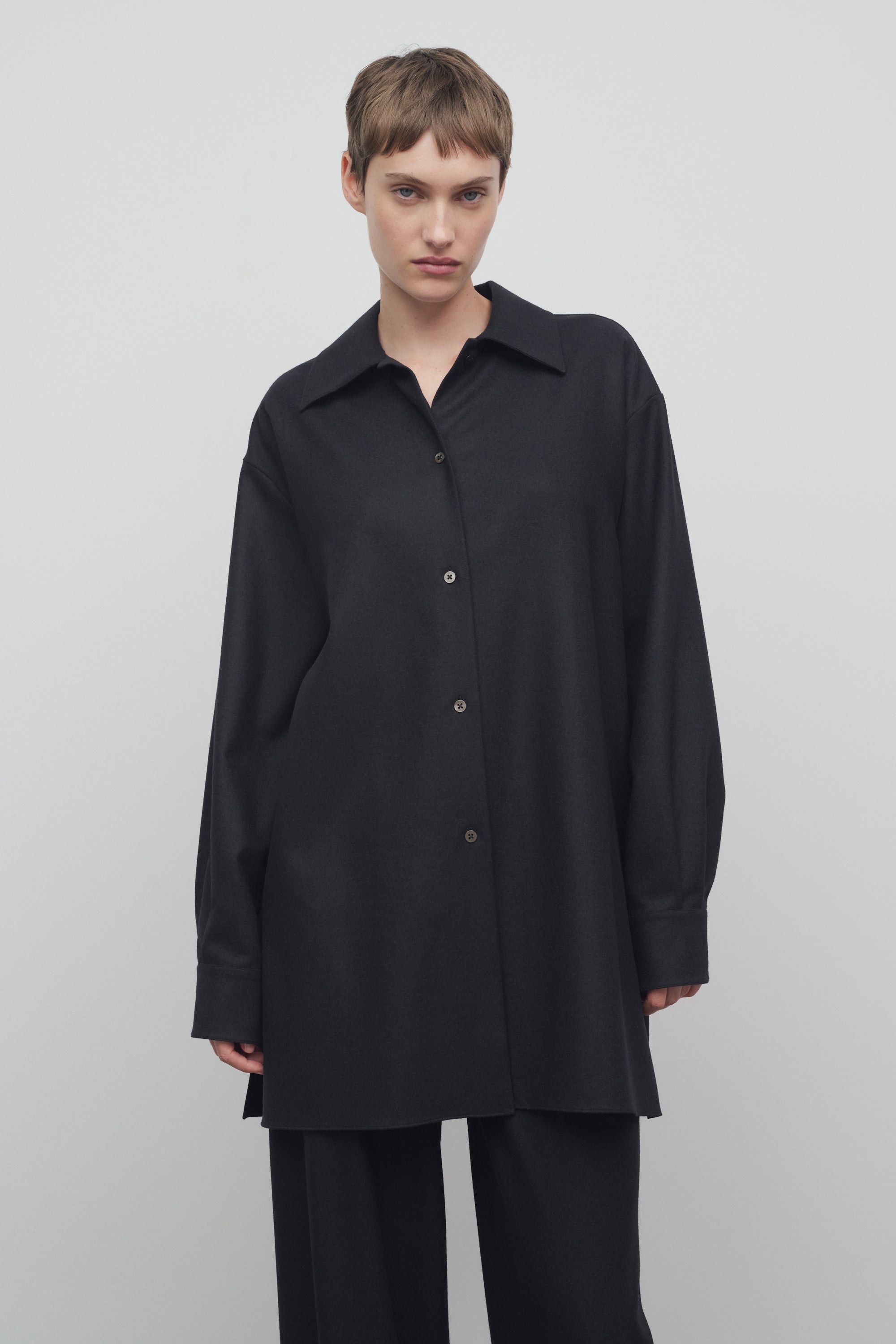 Komako Shirt in Wool and Cashmere - 3