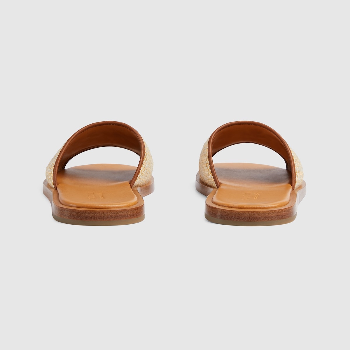 Men's slide sandal with embroidery - 4