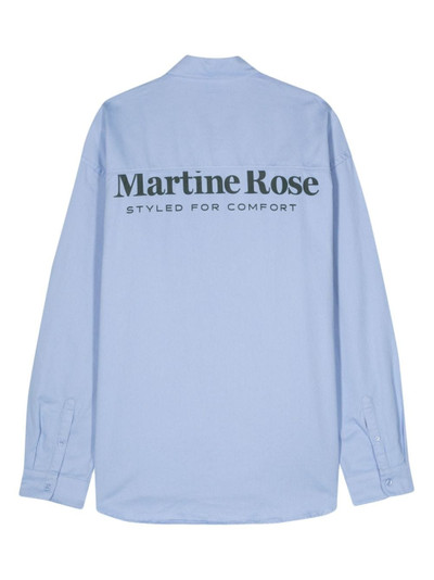 Martine Rose embroidered-logo cotton shirt outlook