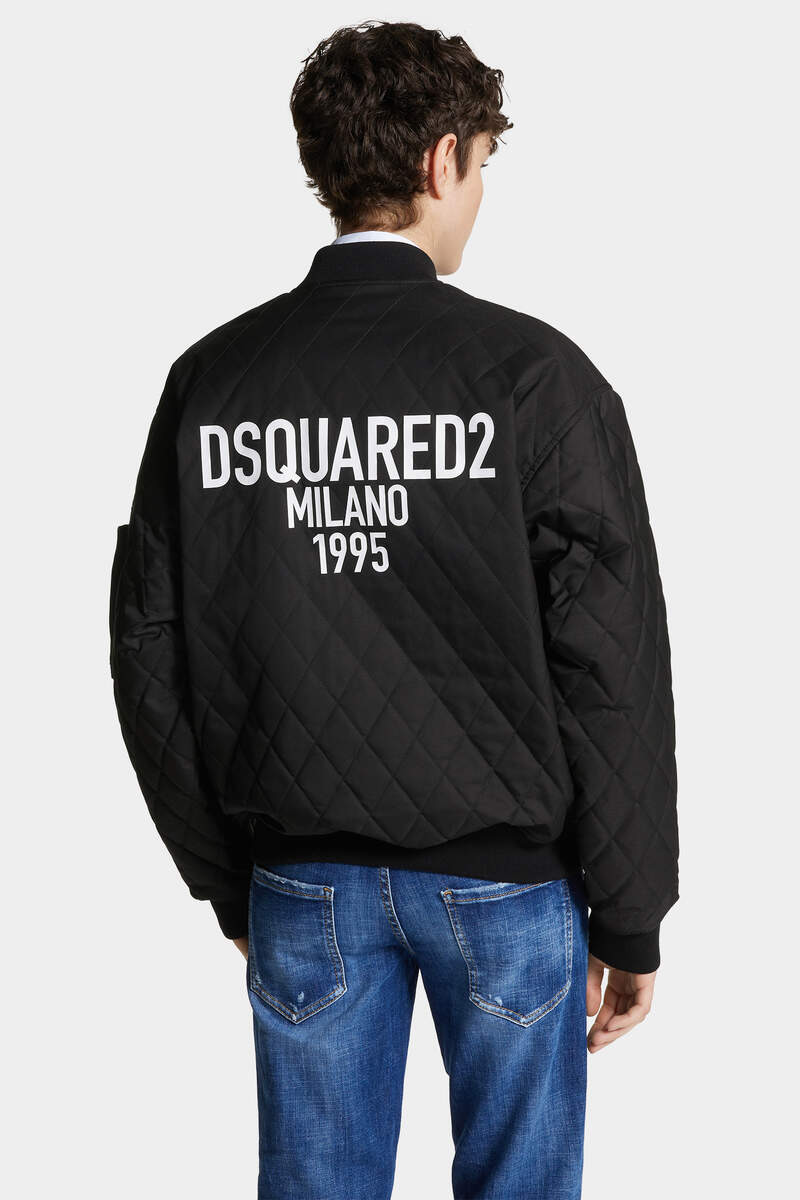 D2 QUILTED BOMBER - 4