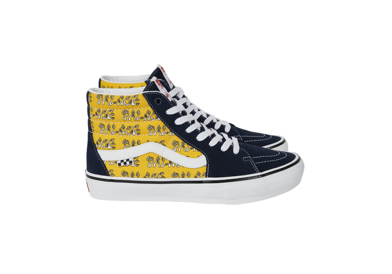 PALACE PALACE VANS SKATE SK8-HI YELLOW / P SHROOM outlook