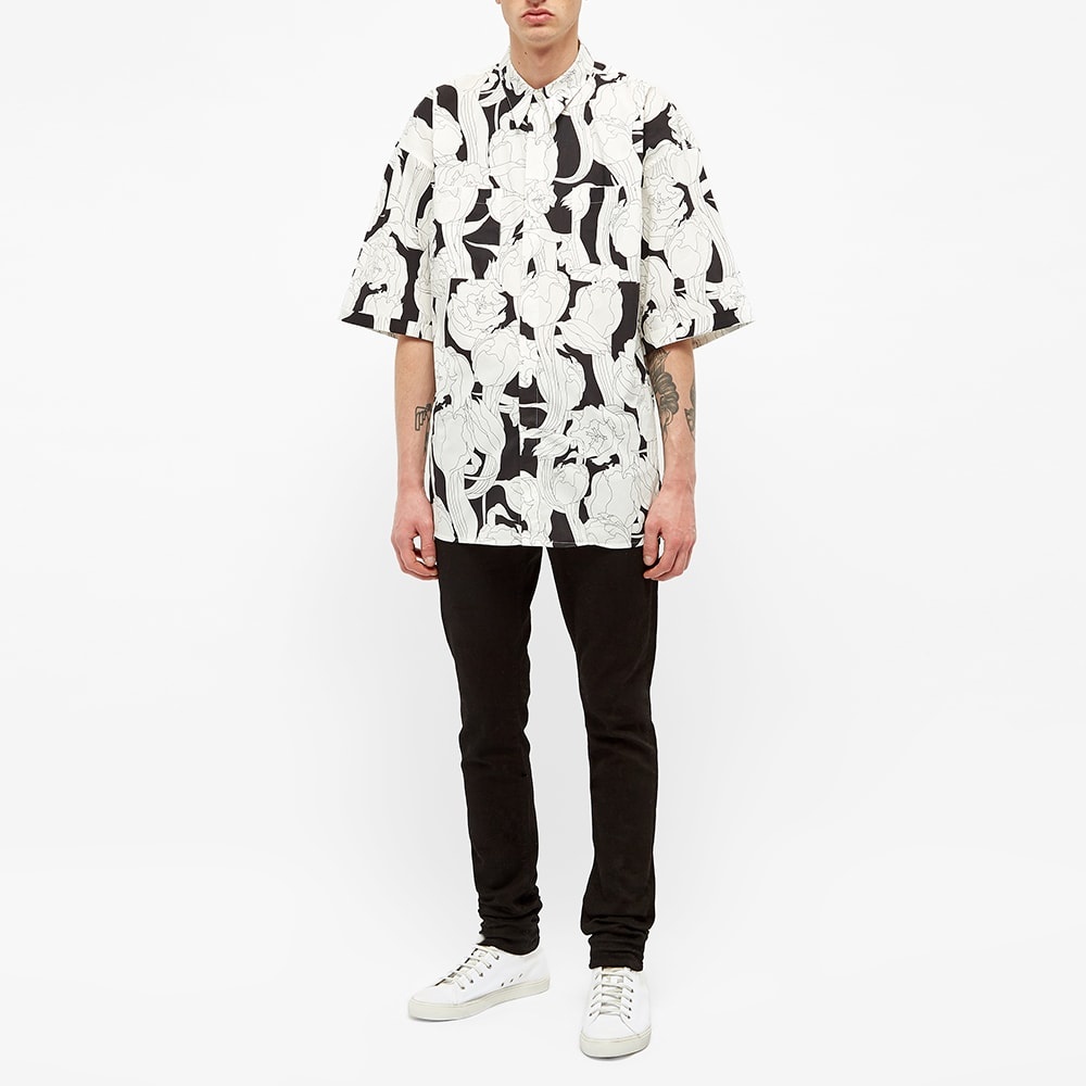 Givenchy Jungle Flower Print Short Sleeve Shirt - 6