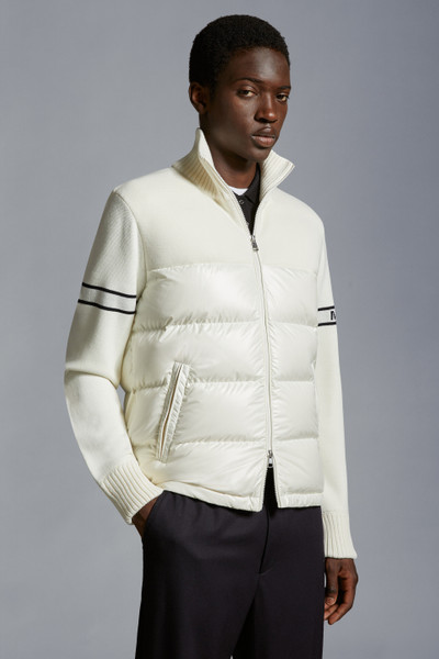 Moncler Padded Wool Blend Cardigan outlook