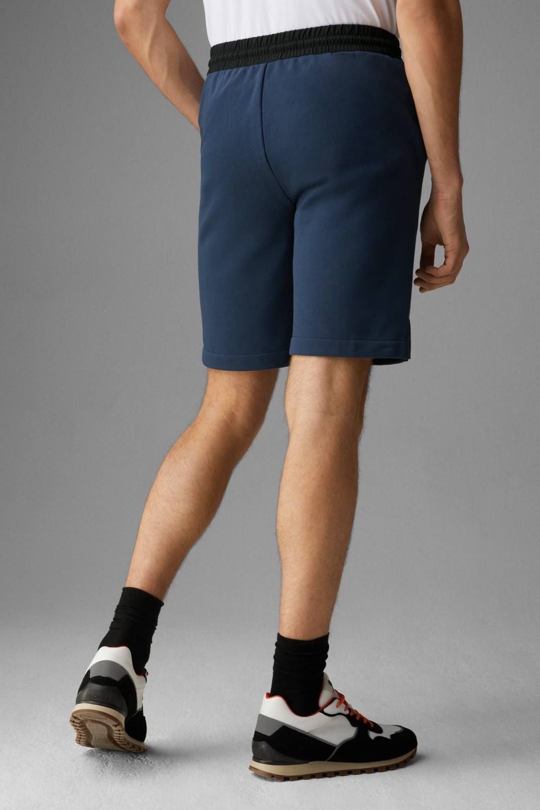 LAURO SWEAT SHORTS IN DARK BLUE - 3