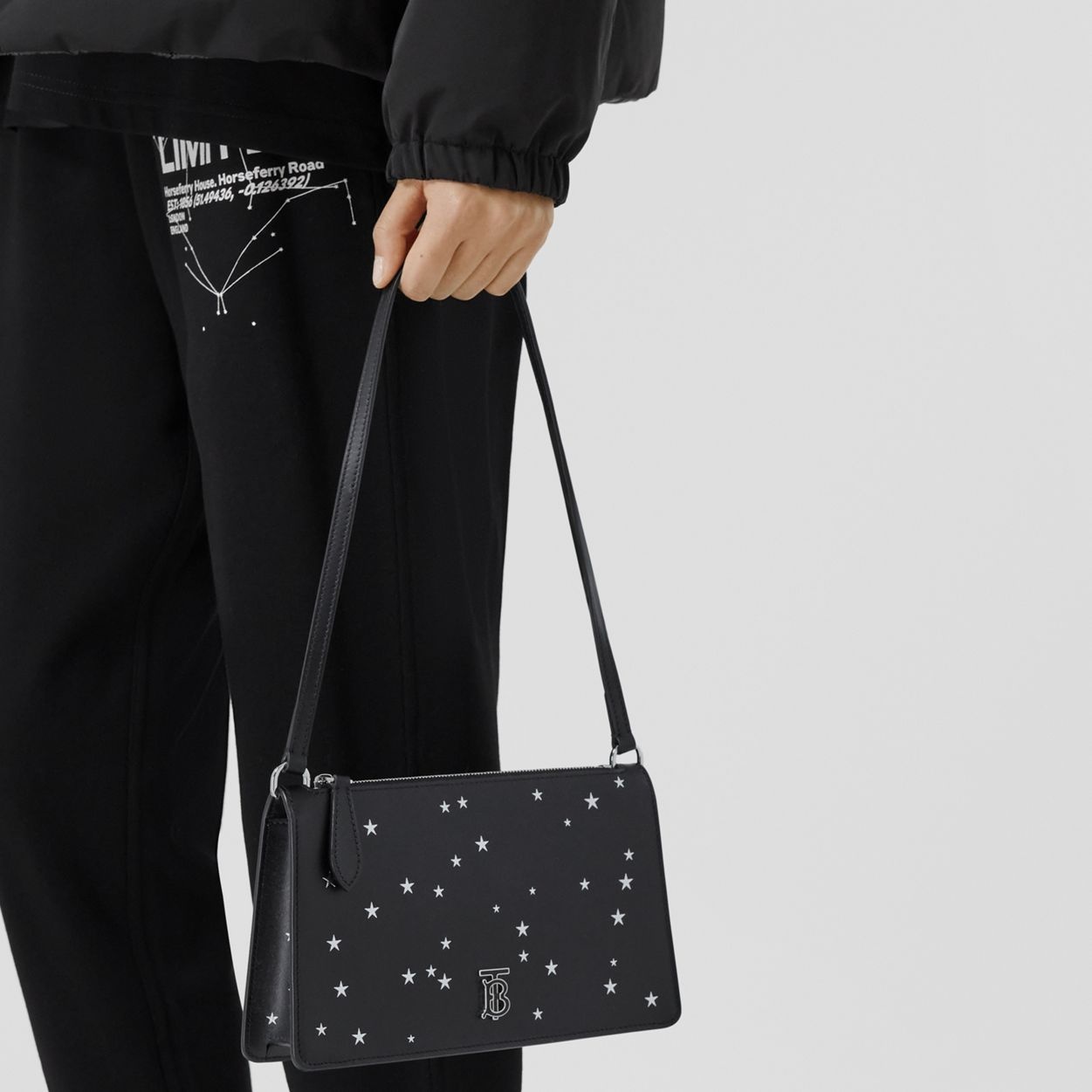 Star Print Leather TB Pouch - 3
