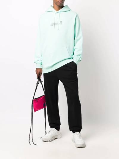 MSGM logo-print pullover hoodie outlook