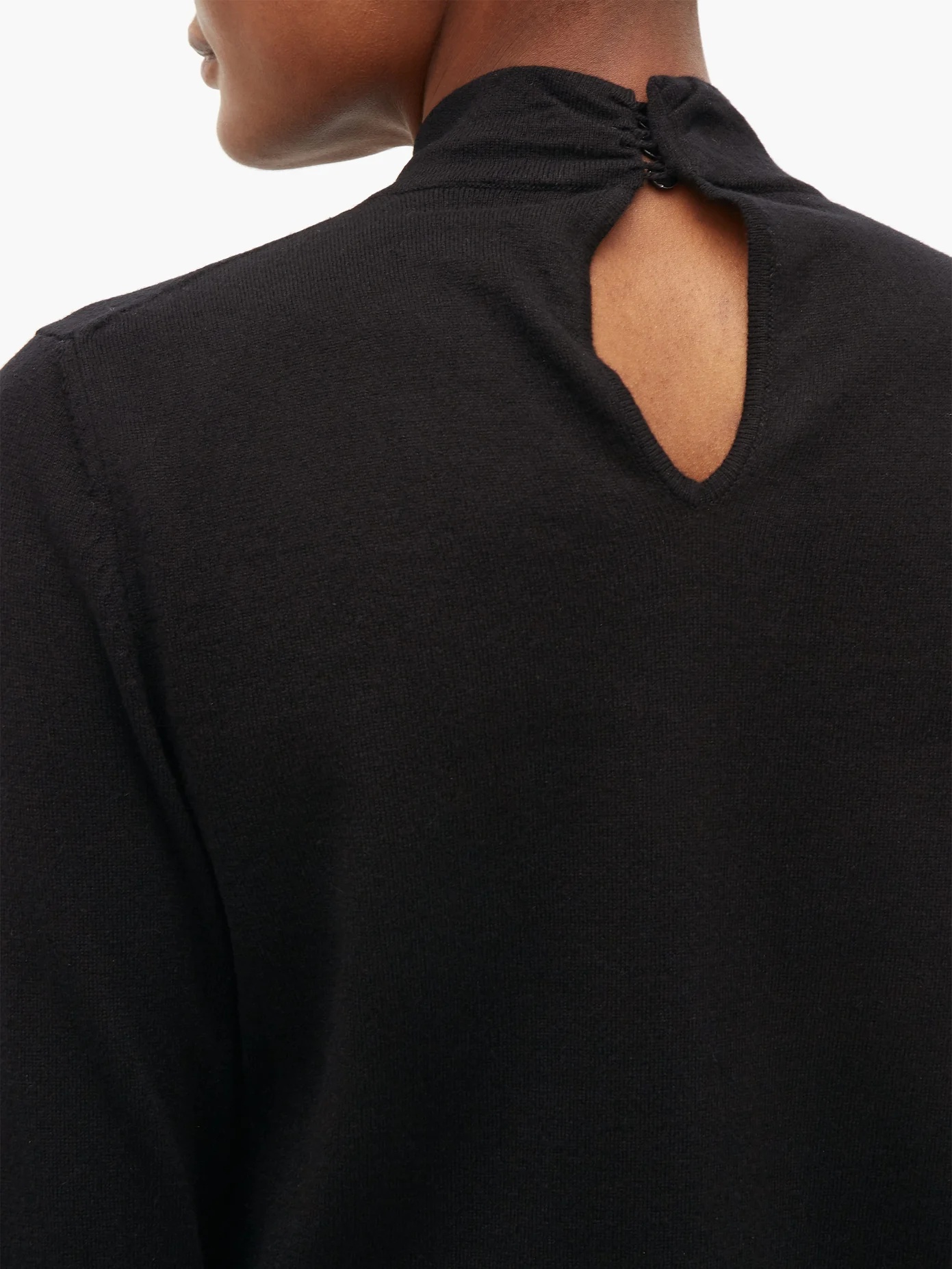 Rumer twisted-neckline cashmere-blend sweater - 3