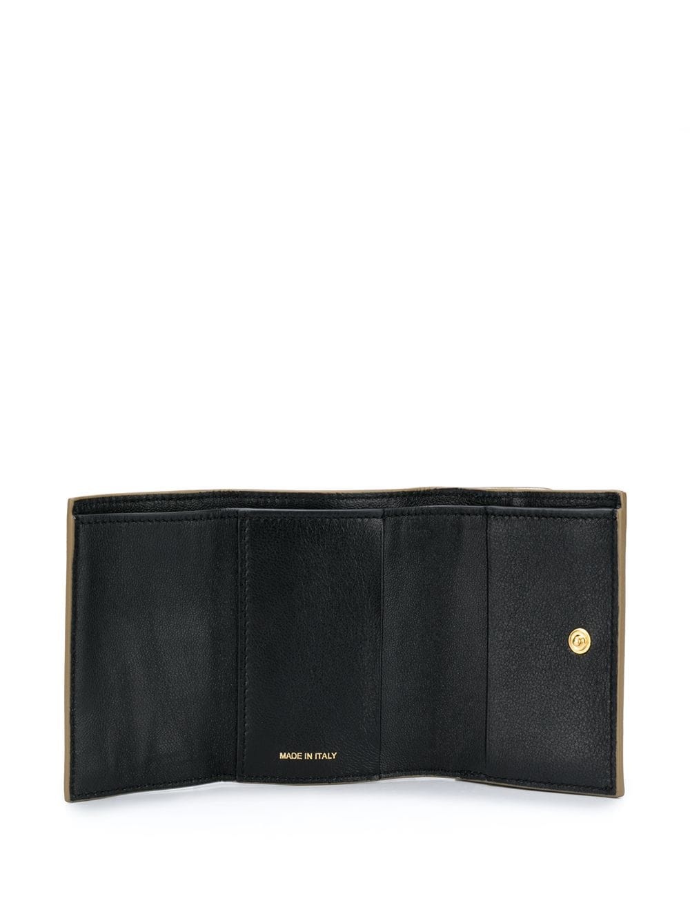 colour block logo print tri-fold wallet - 3