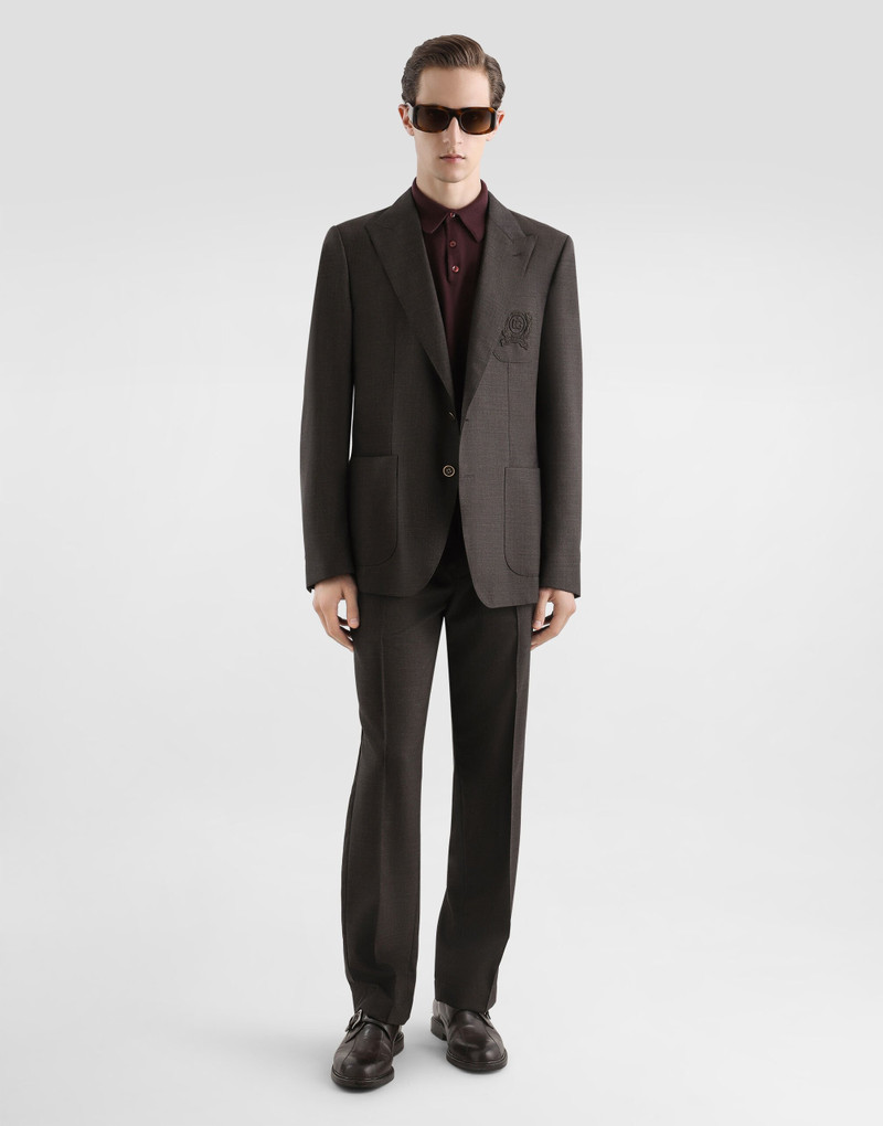 Dolce & Gabbana Single-breasted portofino wool canvas jacket outlook