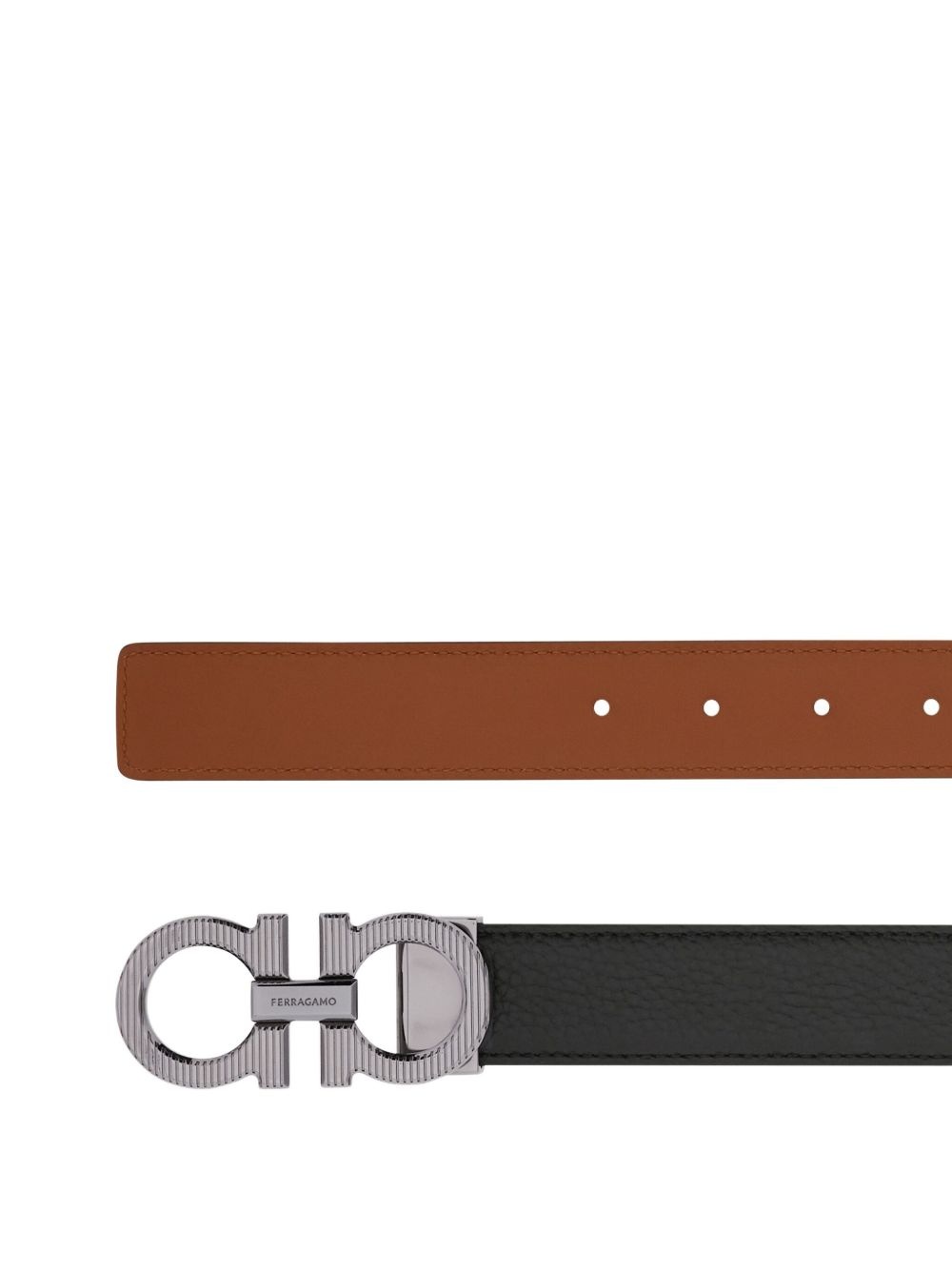 reversible leather belt - 2