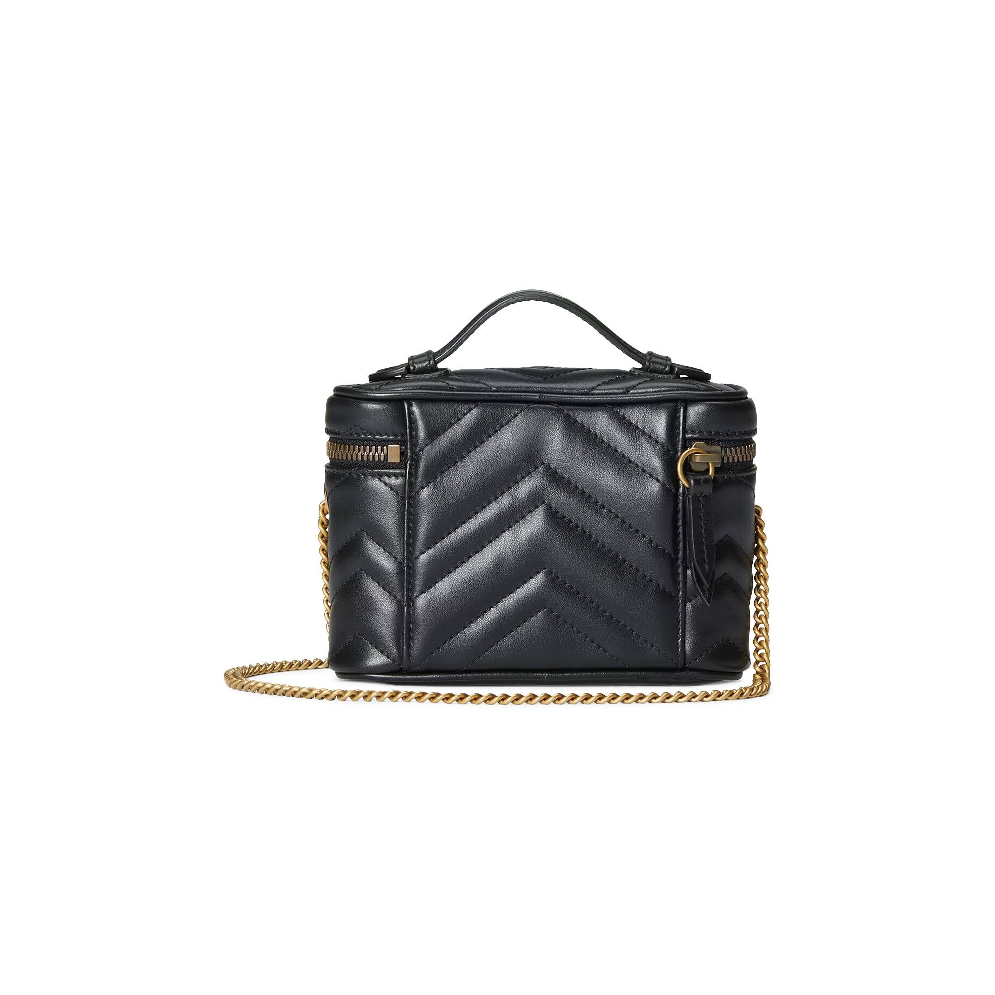Gucci GG Marmont Mini Top Handle Bag 'Nero' - 2