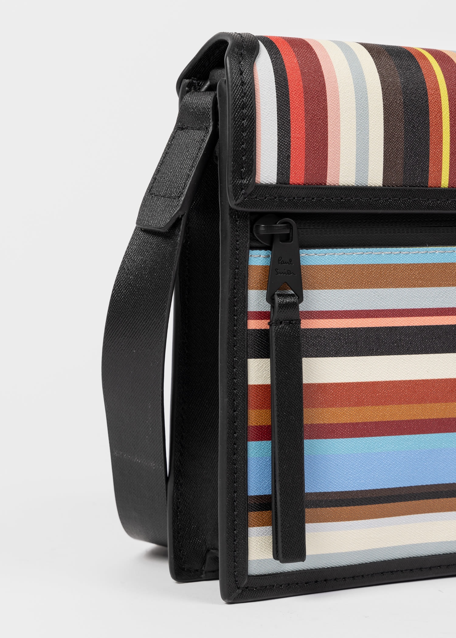 Paul Smith Leather 'Signature Stripe' Cross-Body Bag