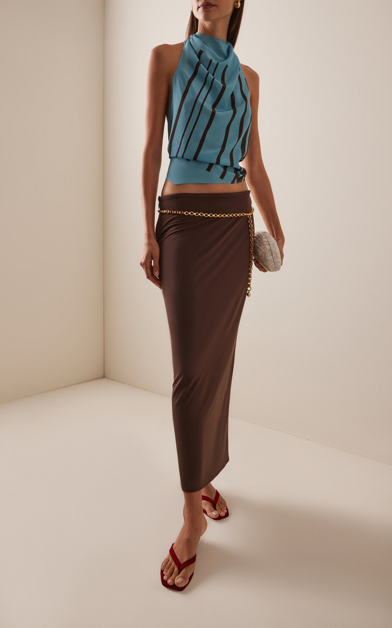 SIR. Matheo Midi Skirt brown outlook