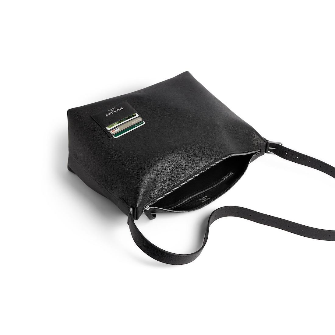 Men's Credit Large Messenger Bag in Black - 5