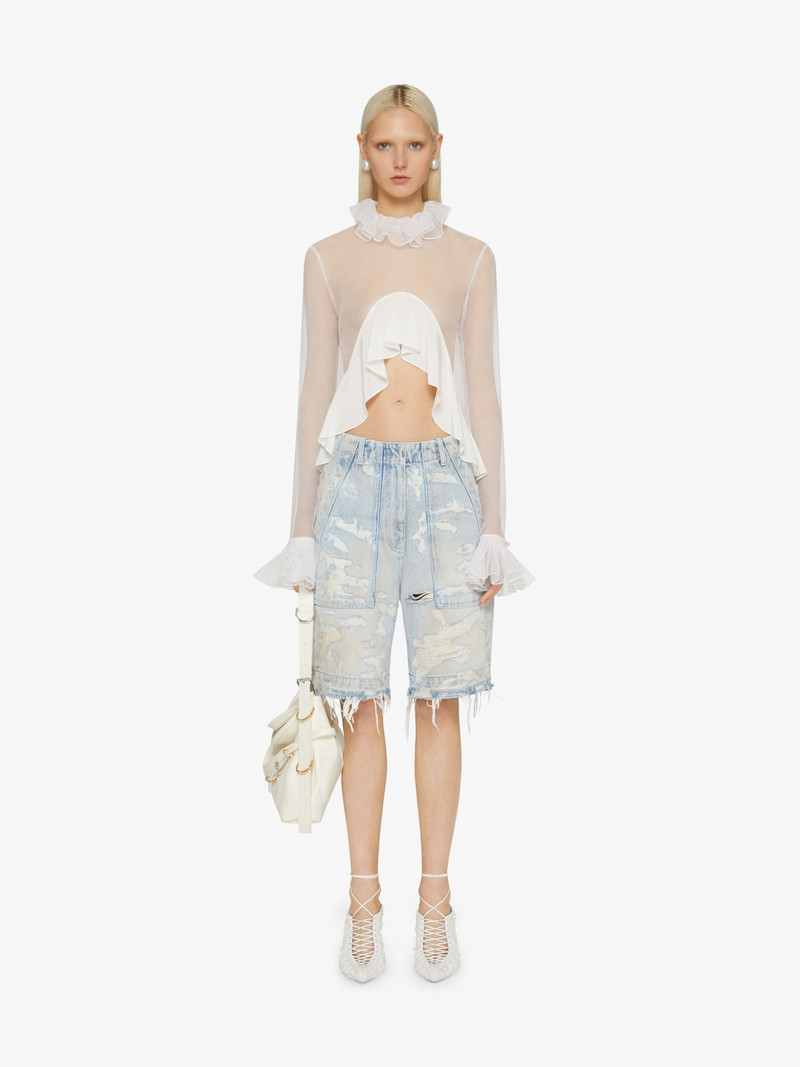 Givenchy CARGO BERMUDA SHORTS IN DENIM outlook