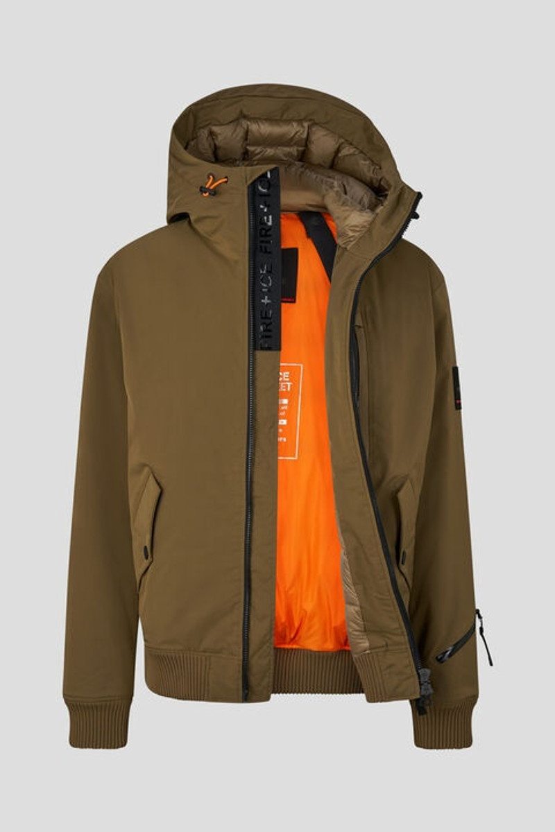 Flinn bomber jacket in Olive green 2