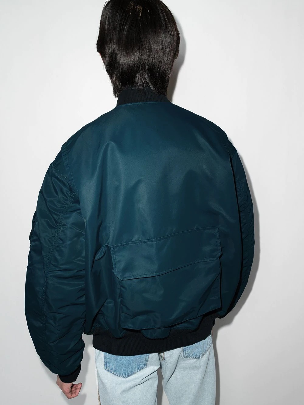 reversible zip-up bomber jacket - 3