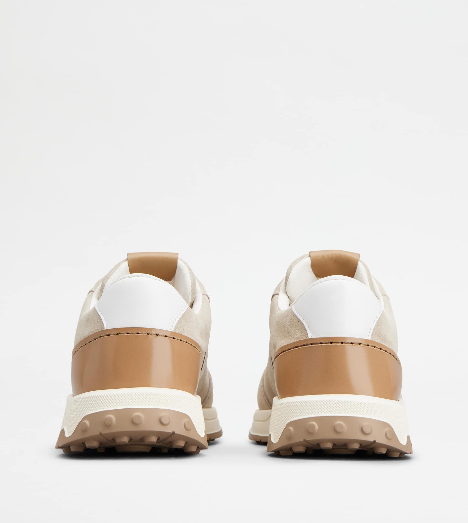 SNEAKERS IN SUEDE - BEIGE, BROWN - 2