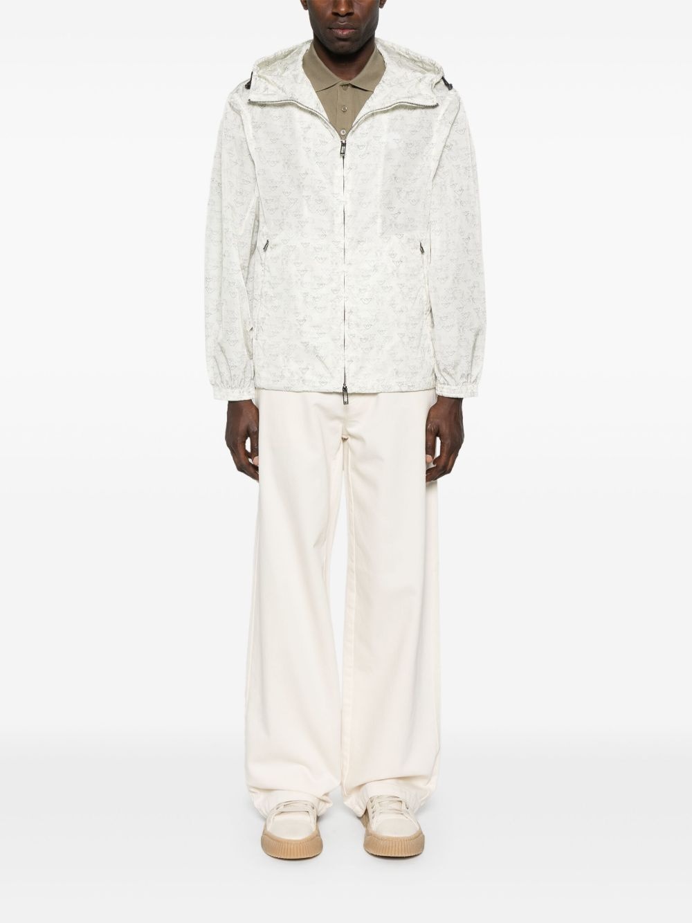logo-print jacket - 2