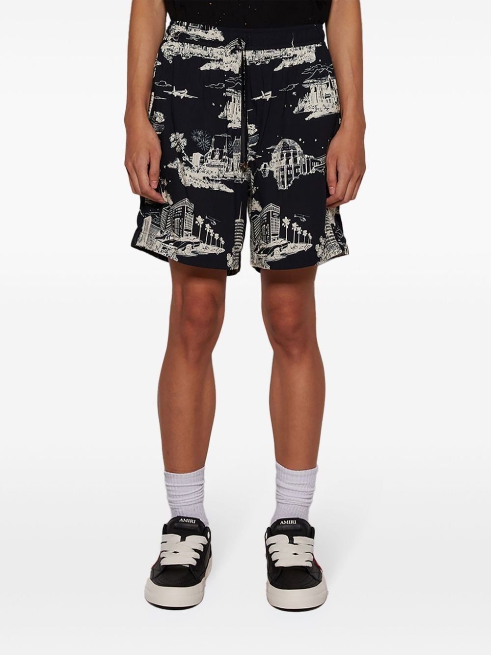 LA Landmark printed shorts - 3