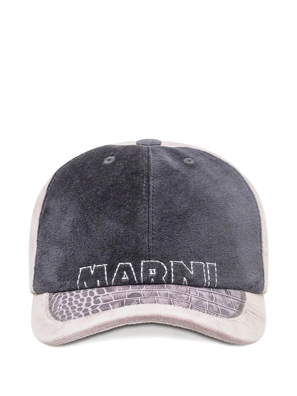 logo-embroidered cotton baseball cap - 1