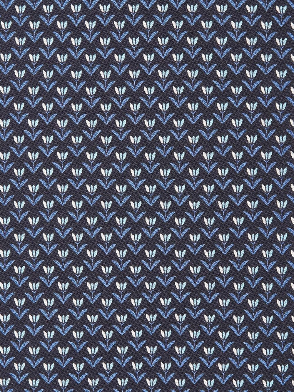 floral-print silk tie - 3