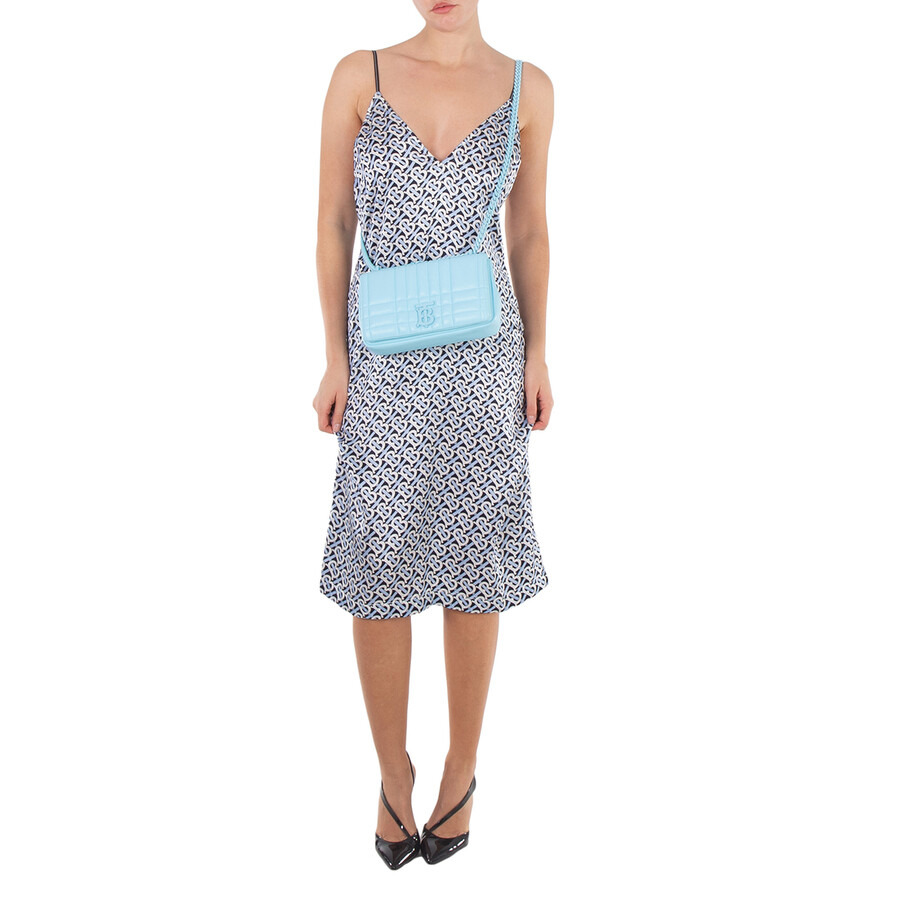 Burberry Cool Sky Blue Quilted Small Lola Bag - 2