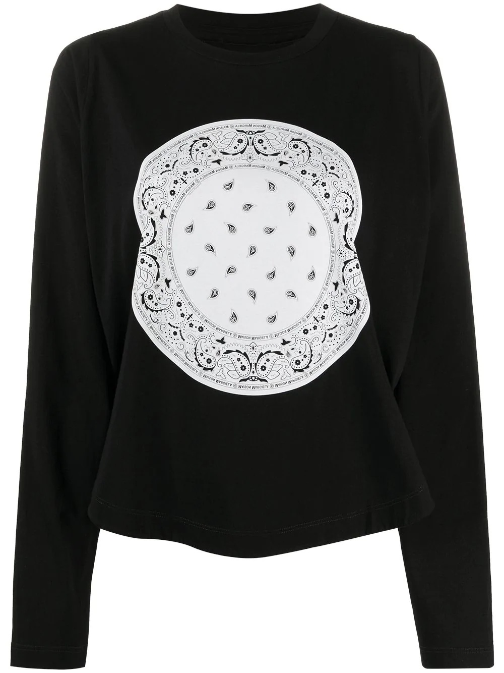 paisley print jersey top - 1